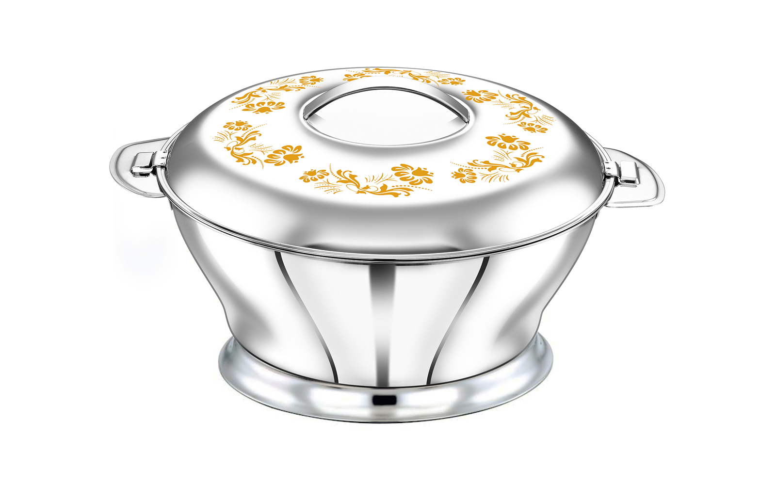 Multicolor - Gond Handpainted Stainless Steel Casserole 50