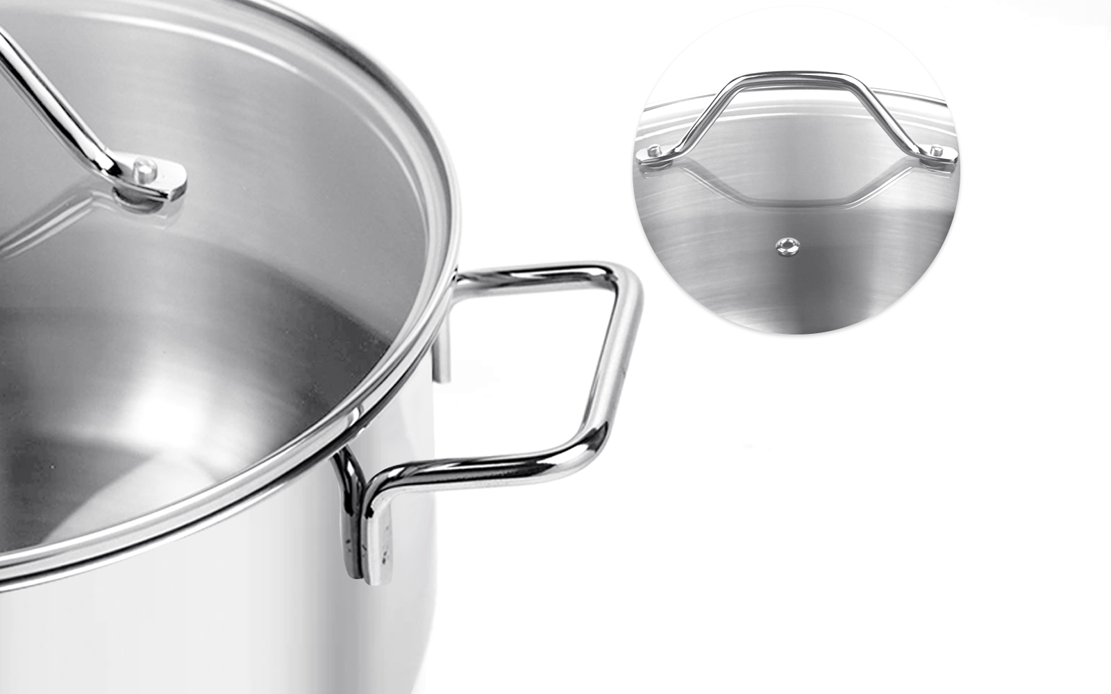 Pradeep Champion SS Sandwich Bottom Cookpot (Bello) with Glass Lid