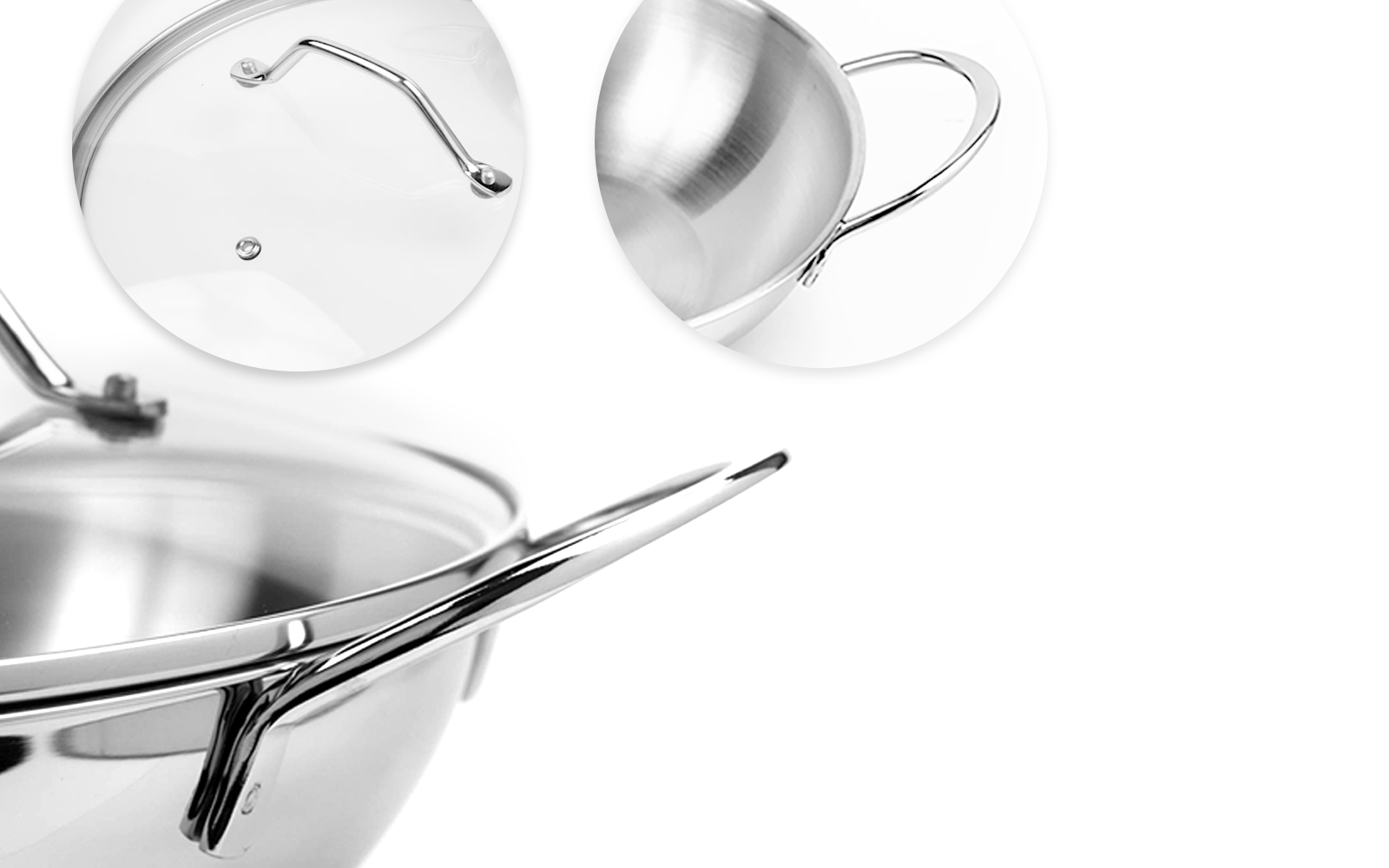 Pradeep Champion SS Sandwich Bottom Kadai (Delicia) With Glass Lid