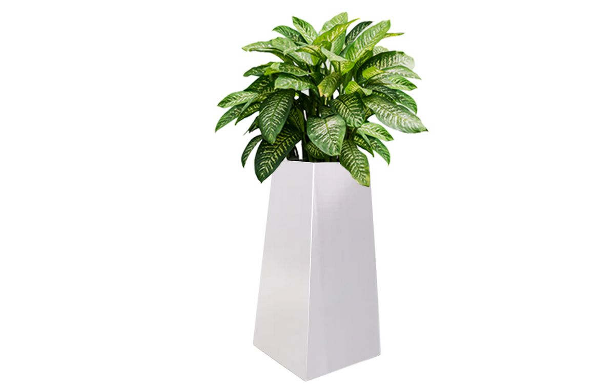 Pradeep Stainless Steel Pyramid Planter, 1-Piece, Silver