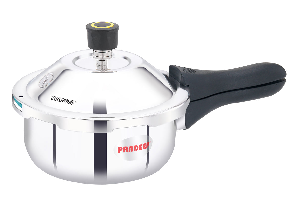 Pradeep IRA Trimate Triply Stainless Steel Pressure Cooker | Outer Lid | ISI & BIS Certified