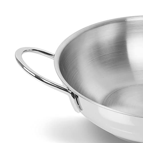 Pradeep Champion SS Sandwich Bottom Kadai (Delicia) With Glass Lid