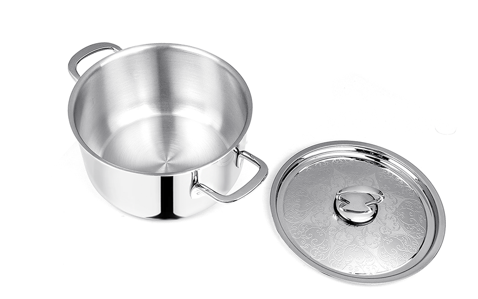 Pradeep Stainless Steel Triply Cookpot with SS Design Lid (PROLINE)