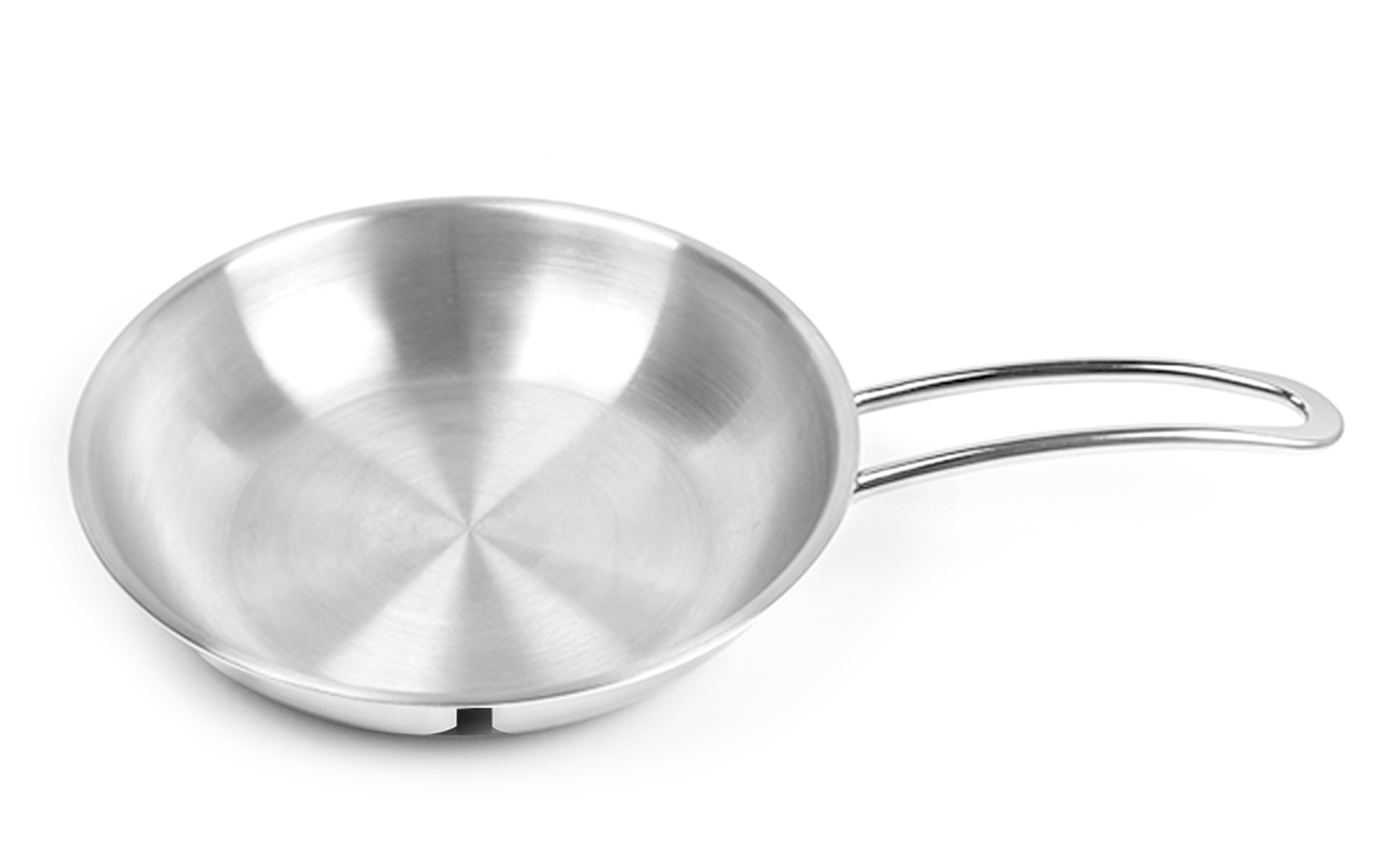 Pradeep Stainless Steel Triply Frypan with Induction Bottom (Proline)