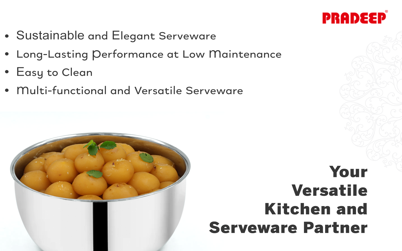 Pradeep Stainless Steel Serving Bowl/Small Bowls for Kitchen/Stainless Steel Katori/Mixing Bowl/Bowl/Wati/Katori-(Varient Sizes(SL-142/12 PIECES)(SL-143/6 PIECES)(SL-144/6 PIECES)(SL-146/3 PIECES)(SL-147/3 PIECES)(SL-150/2 PIECES)(SL-152/2 PIECES)