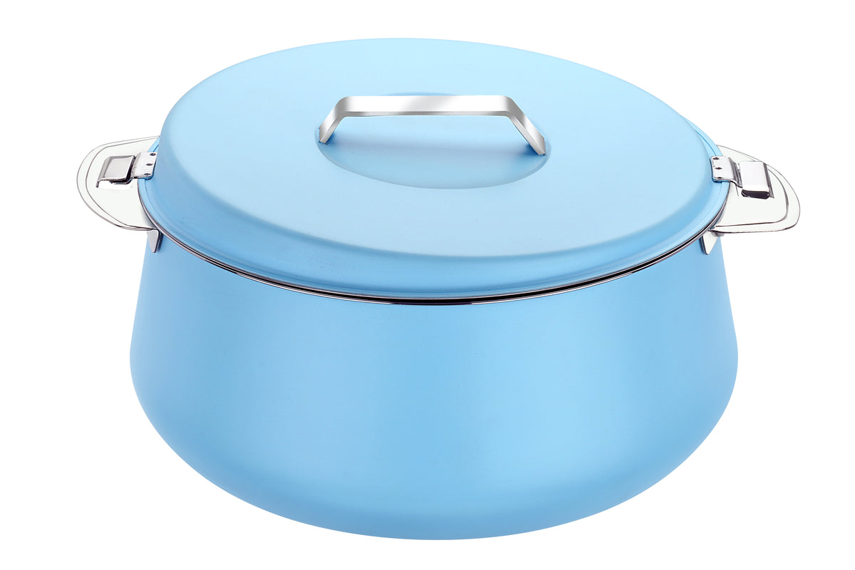 Pradeep Esteem Stainless Steel Insulated Serving Casserole, 1-Piece, Silver(PINK,BLUE, BEIGE,GREY)