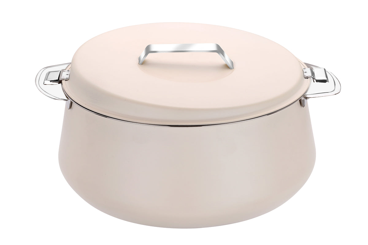 Pradeep Esteem Stainless Steel Insulated Serving Casserole, 1-Piece, Silver(PINK,BLUE, BEIGE,GREY)