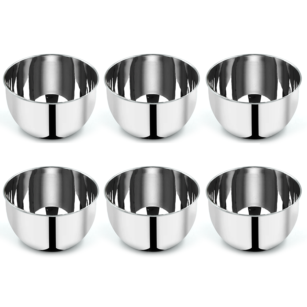 Pradeep Stainless Steel Serving Bowl/Small Bowls for Kitchen/Stainless Steel Katori/Mixing Bowl/Bowl/Wati/Katori-(Varient Sizes(SL-142/12 PIECES)(SL-143/6 PIECES)(SL-144/6 PIECES)(SL-146/3 PIECES)(SL-147/3 PIECES)(SL-150/2 PIECES)(SL-152/2 PIECES)