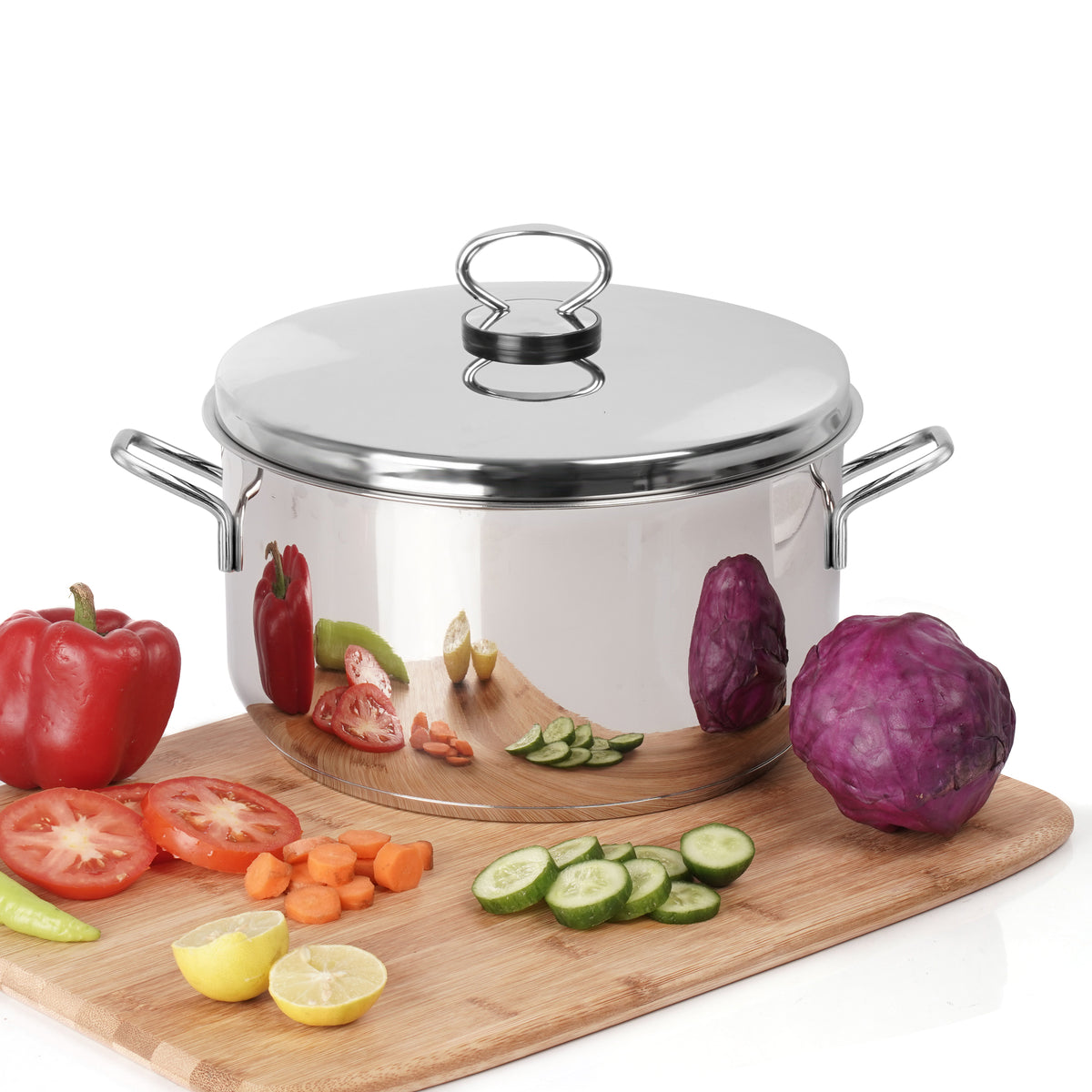 Pradeep Stainless Steel Sandwich Bottom Cookpot (SANO) with SS lid