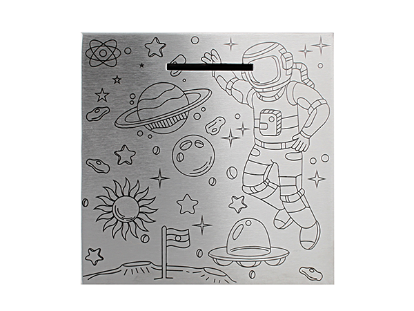 Pradeep Stainless Steel Piggy Bank Space Model