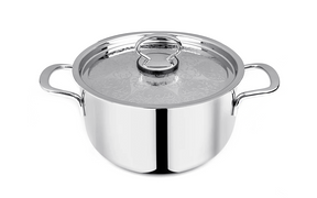 Pradeep Stainless Steel Triply Cookpot with SS Design Lid (PROLINE)