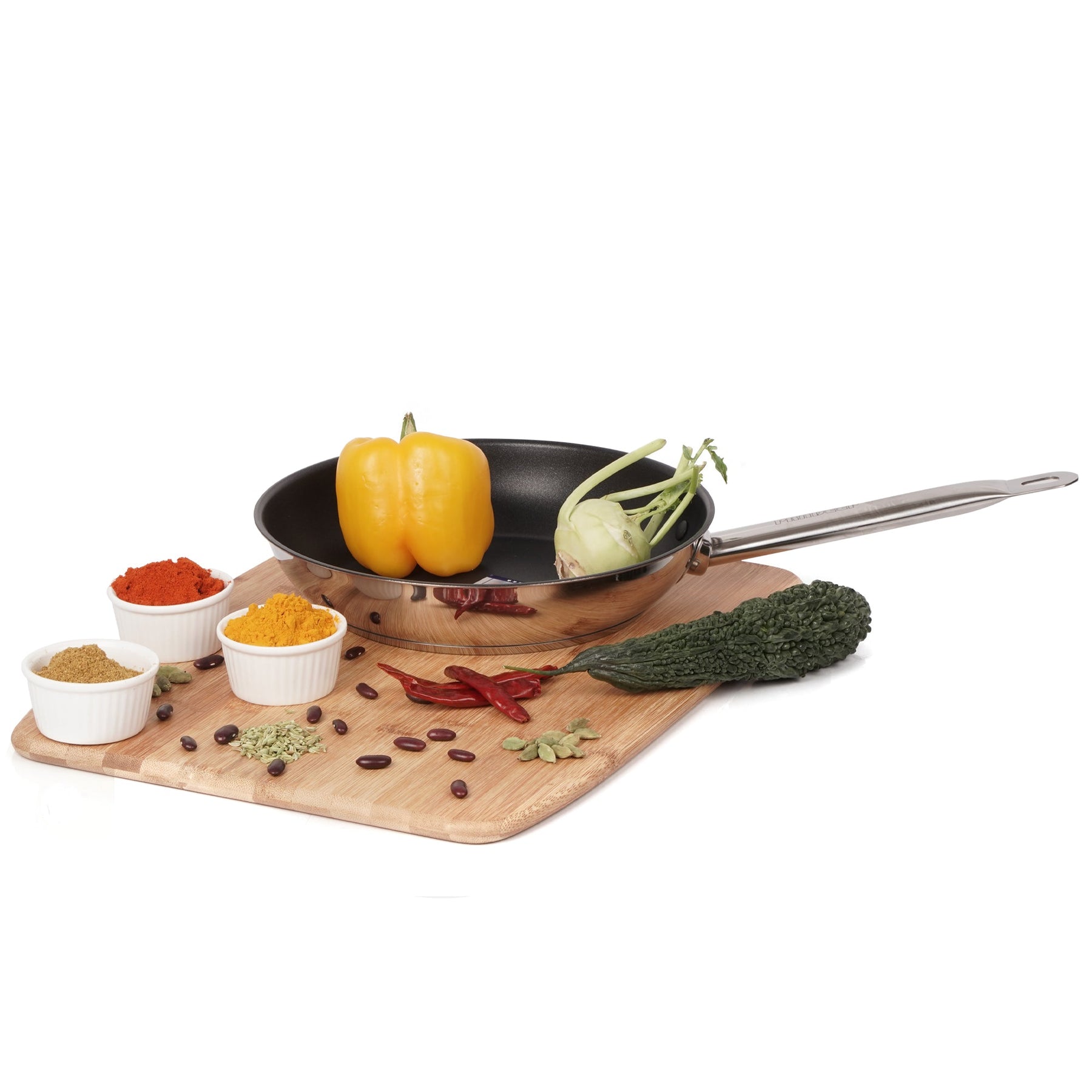 Pradeep AMICO Stainless Steel non Stick Frypan with Sandwich Bottom