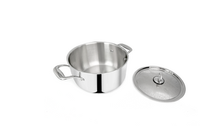 Pradeep Stainless Steel Triply Cookpot with SS Design Lid (Proplus)