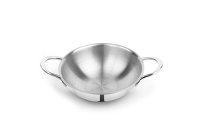 Pradeep Stainless Steel Triply Kadai with SS Design Lid (PROLINE)