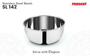 Pradeep Stainless Steel Serving Bowl/Small Bowls for Kitchen/Stainless Steel Katori/Mixing Bowl/Bowl/Wati/Katori-(Varient Sizes(SL-142/12 PIECES)(SL-143/6 PIECES)(SL-144/6 PIECES)(SL-146/3 PIECES)(SL-147/3 PIECES)(SL-150/2 PIECES)(SL-152/2 PIECES)