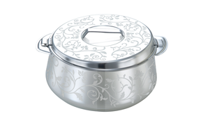 PRADEEP Esteem Stainless Steel Insulated Serving Casserole with Design Lid/Double Walled/Stainless Steel Casserole/Hot & Cold/Dishwasher Safe/Serving Casserole/BPA Free/Silver/7231-SILVER