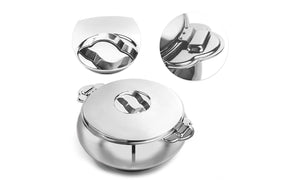 Pradeep Pearl Stainless Steel Insulated Serving Casserole, 1-Piece, Silver