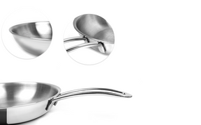 Pradeep Stainless Steel Triply Frypan with Induction Bottom (Proline)