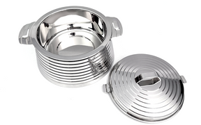 Pradeep SAROVAR Stainless Steel Serving Casserole, Set of 1, Silver