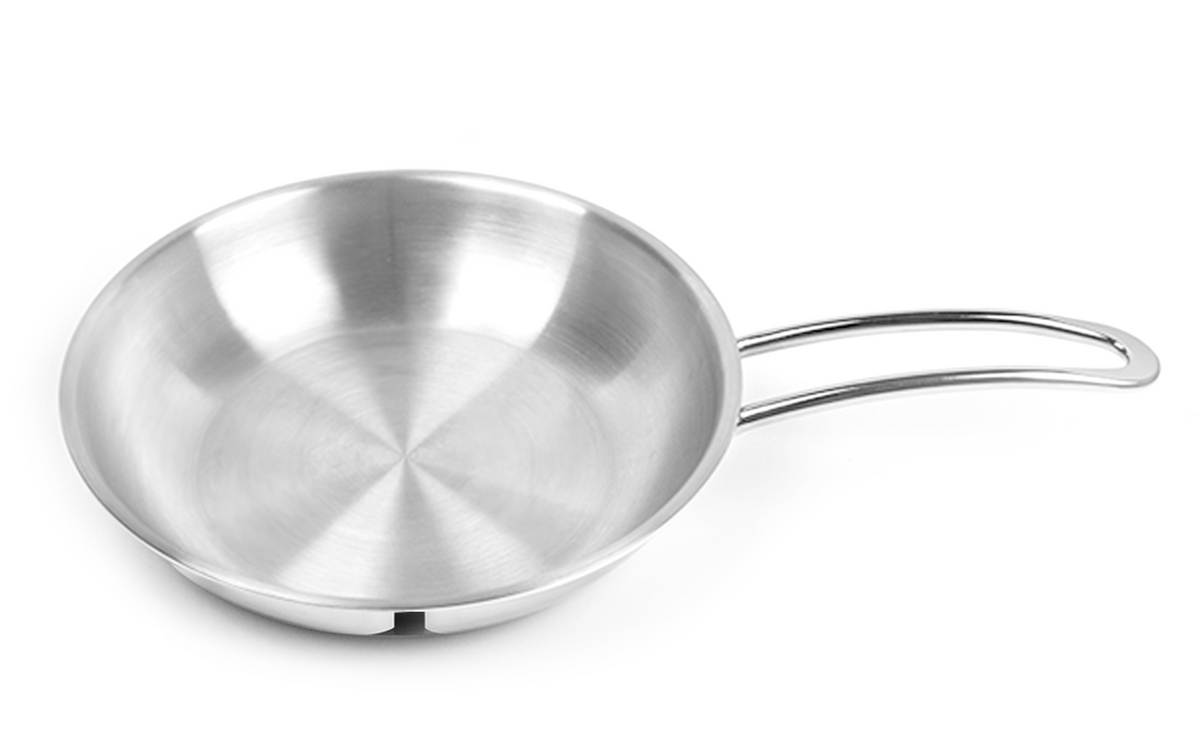 Pradeep Stainless Steel Triply Frypan with Induction Bottom (Proline)