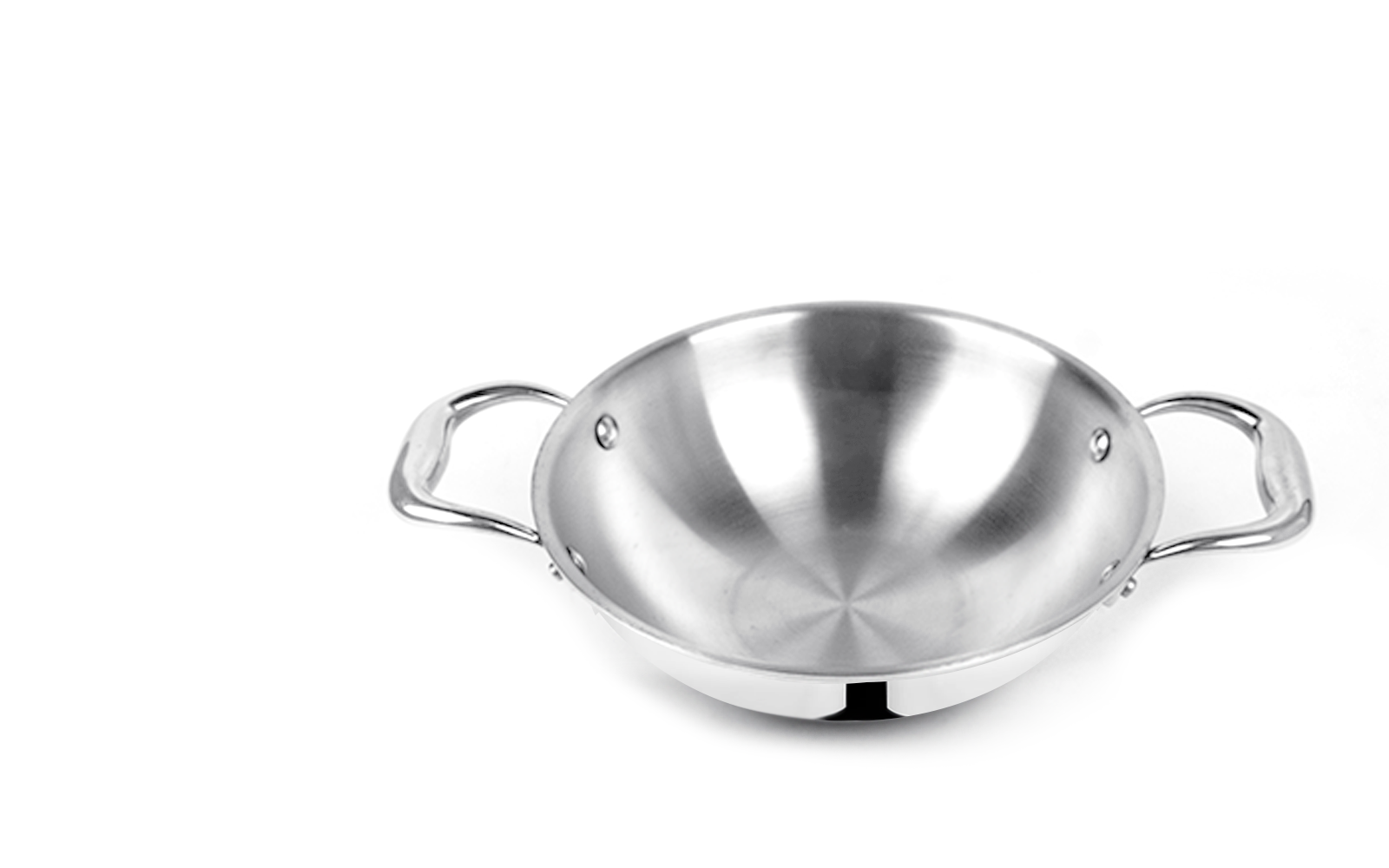 PRO PLUS -  Triply Kadhai with SS  Design lid (CASTING HANDLE)