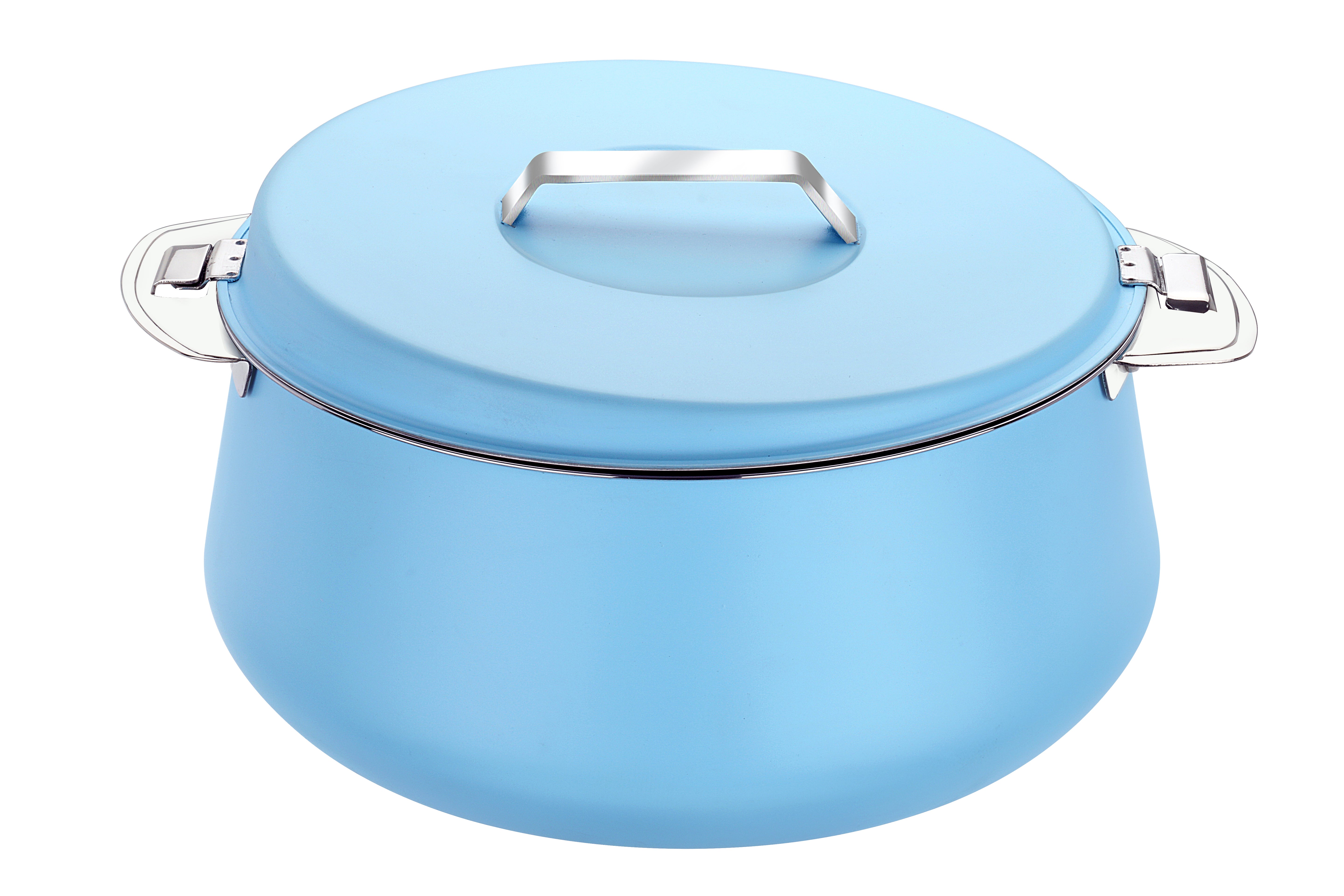 Pradeep Esteem Stainless Steel Insulated Serving Casserole, 1-Piece, Silver(PINK,BLUE, BEIGE,GREY)