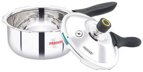 Pradeep IRA Trimate Triply Stainless Steel Pressure Cooker | Outer Lid | ISI & BIS Certified