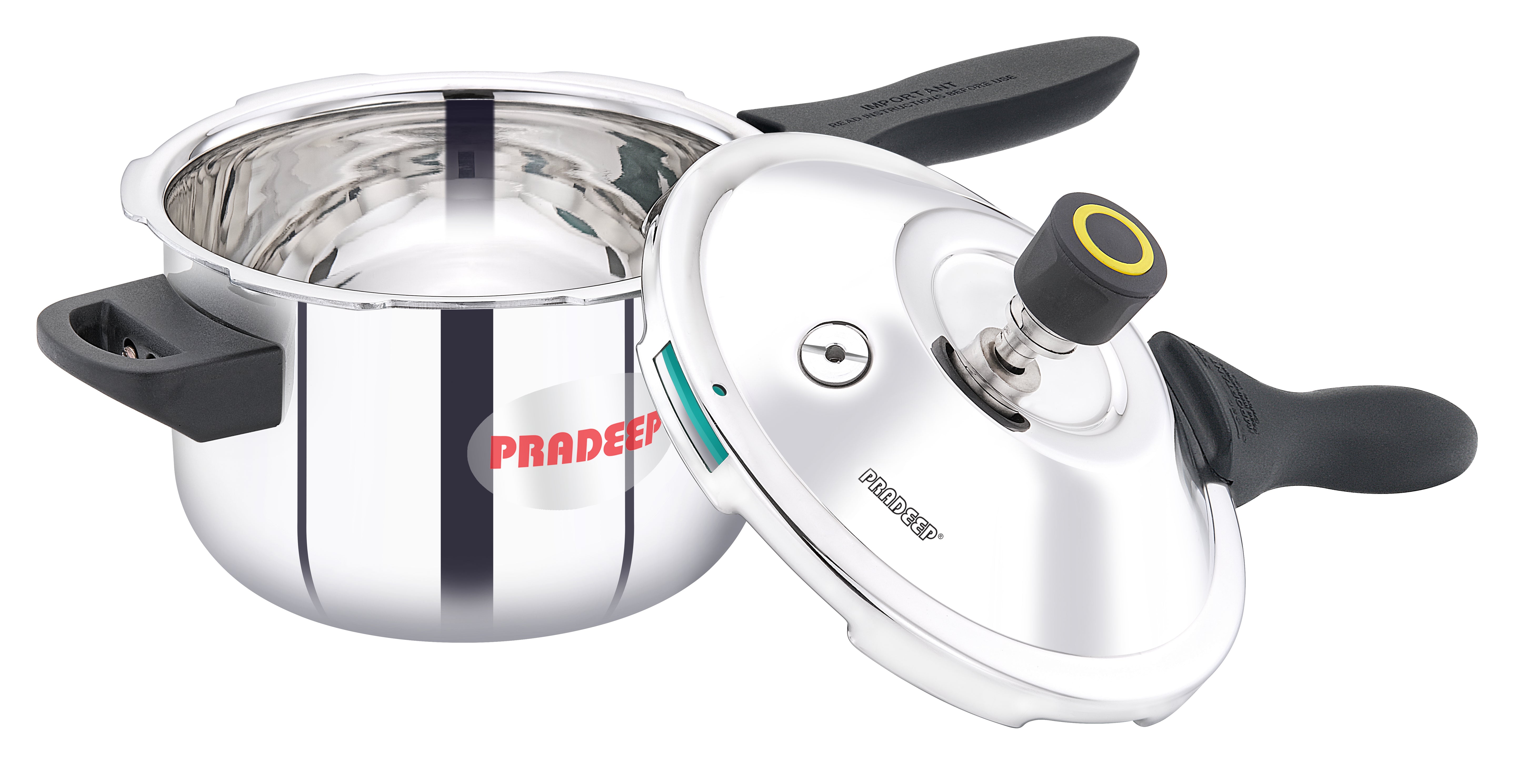 Pradeep IRA Trimate Triply Pressure Cooker - Smart Cooking/Durable/even heat distribution