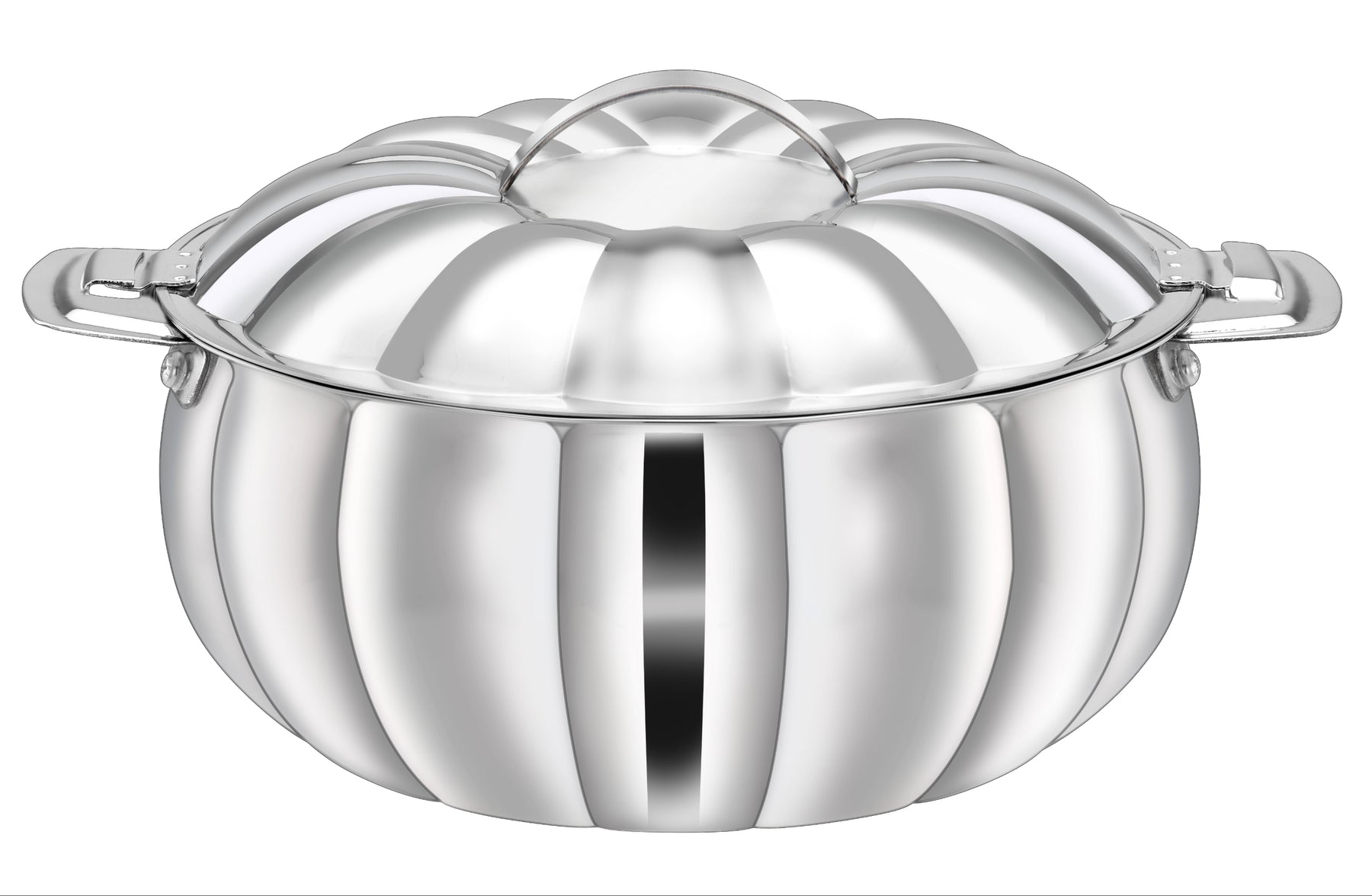PRADEEP Diya Silver Stainless Steel Insulated Serving Casserole with Lid|Double Wall PUF Insulation|18/10 Food Grade Stainless Steel|Hot Pot|Hot Box|BPA Free| Dishwasher Safe