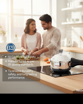Pradeep IRA Trimate Triply Pressure Cooker - Smart Cooking/Durable/even heat distribution
