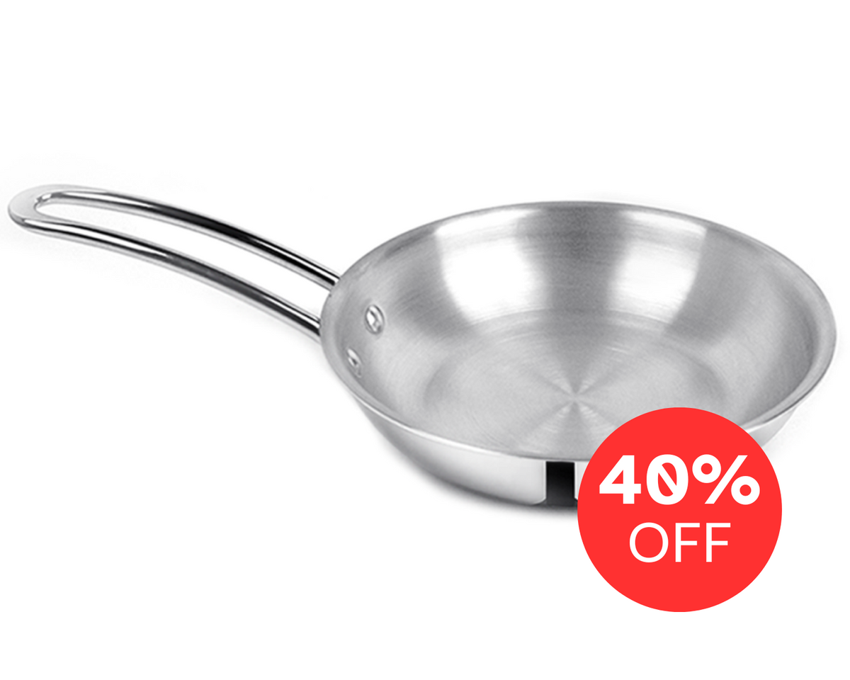 PRO PLUS - Triply Frypan (CASTING HANDLE - RIVET) 1164/20