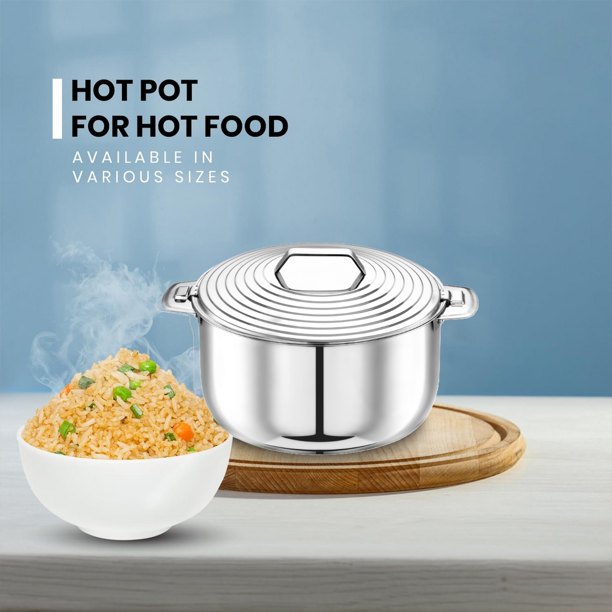 Pradeep Silverline Stainless Steel Insulated Serving Casserole