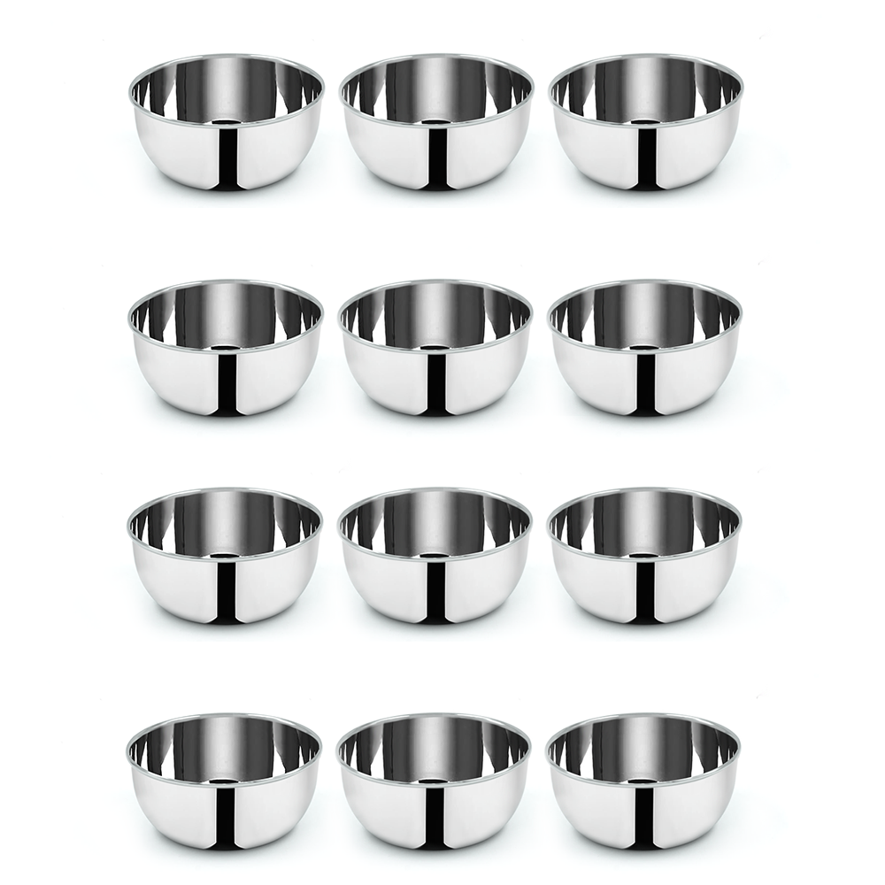 Pradeep Stainless Steel Serving Bowl/Small Bowls for Kitchen/Stainless Steel Katori/Mixing Bowl/Bowl/Wati/Katori-(Varient Sizes(SL-142/12 PIECES)(SL-143/6 PIECES)(SL-144/6 PIECES)(SL-146/3 PIECES)(SL-147/3 PIECES)(SL-150/2 PIECES)(SL-152/2 PIECES)