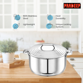 Pradeep Silverline Stainless Steel Insulated Serving Casserole