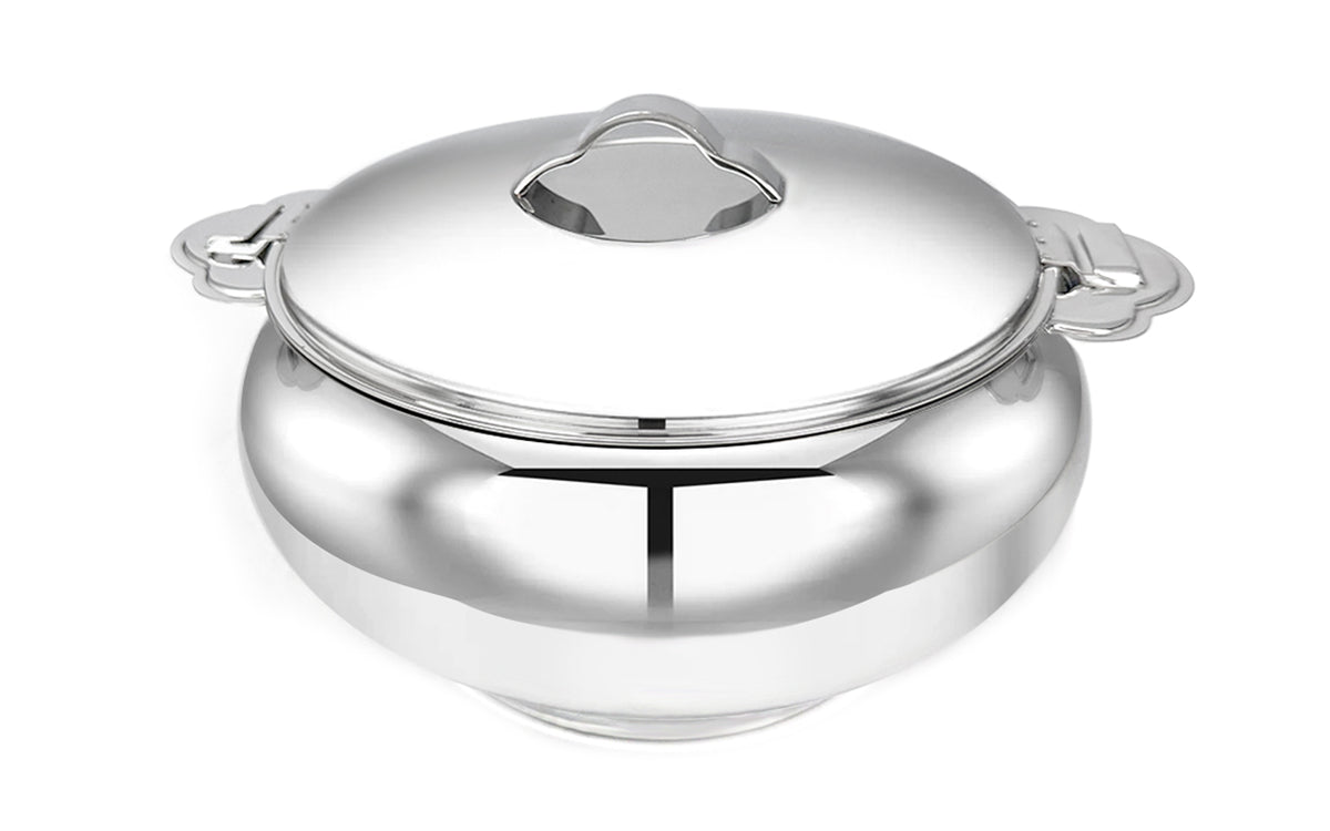 Pradeep Pearl Stainless Steel Insulated Serving Casserole, 1-Piece, Silver