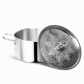 Pradeep Stainless Steel Triply Cookpot with SS Design Lid (PRO)