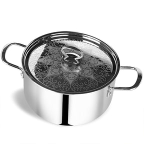 Pradeep Stainless Steel Triply Cookpot with SS Design Lid (PRO)
