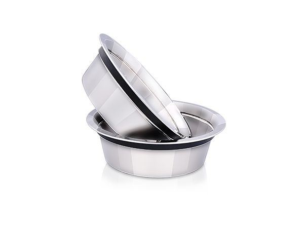 Pradeep Stainless Steel Bowl Set with Stand for food and Water for Dogs and cats